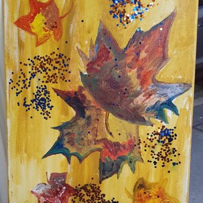 Luciana Fort Sirmione Dautunno. Olio Su Tela 780x1024