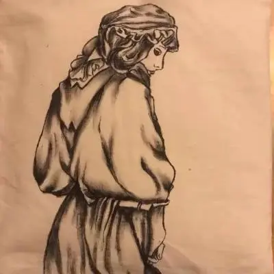 L'esploratrice dipunto su cuscino
